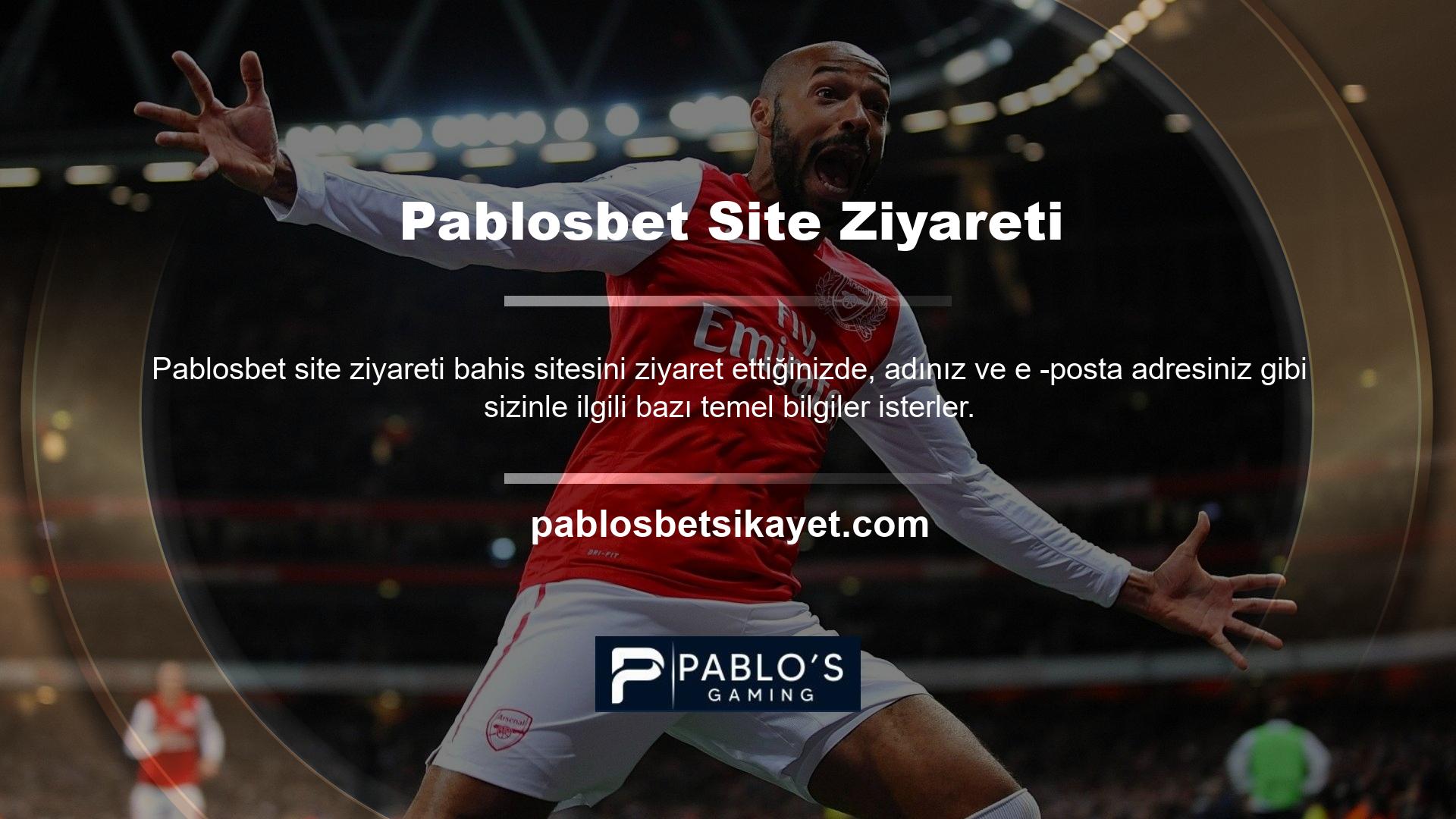 Bir sosyal medya hesabı oluşturmaya benzer şekilde, casino severler Pablosbet bahis sitesinde erişilebilen bir üyelik hesabı oluştururlar